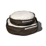 VINTAGE MATERIAL PET BED W/CUSHION / Small