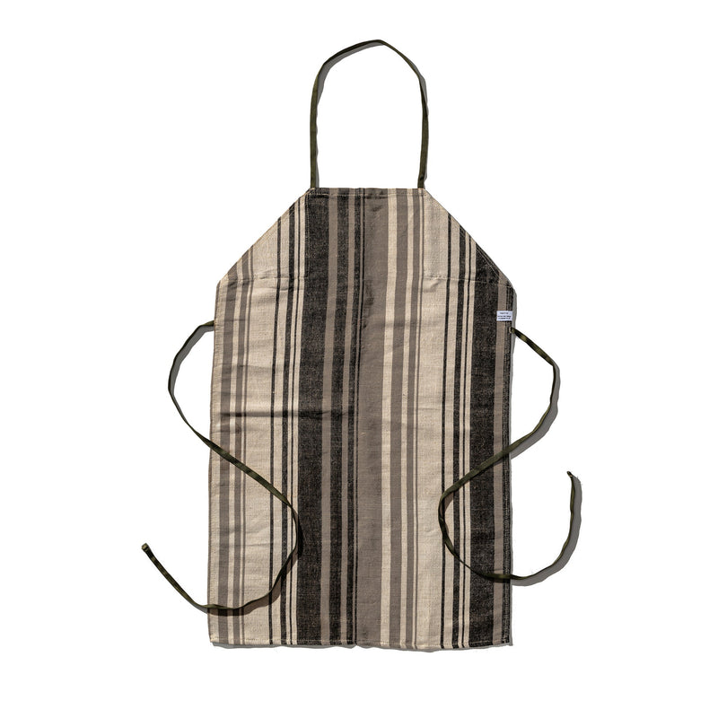 COTTON JUTE STRIPE APRON