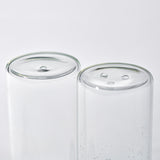 BOROSILICATE GLASS SALT & PEPPER SHAKERS