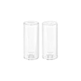 BOROSILICATE GLASS SALT & PEPPER SHAKERS