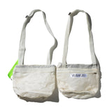 VINTAGE HEAVY PARACHUTE SHOULDER POUCH / White