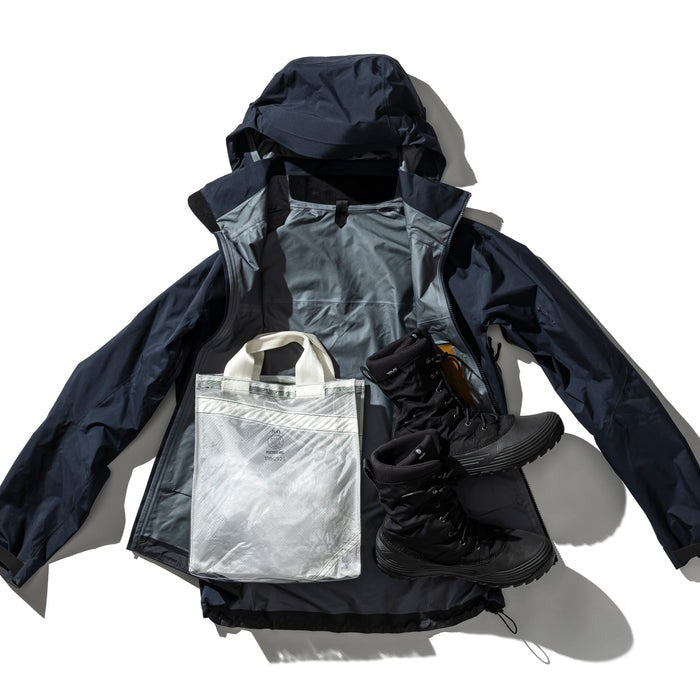 COVERED PARACHUTE DOCUMENT BAG / White