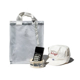 COVERED PARACHUTE DOCUMENT BAG / White