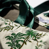 VINTAGE TENT FABRIC W/PRINTED PATTERN BAG / Jungle