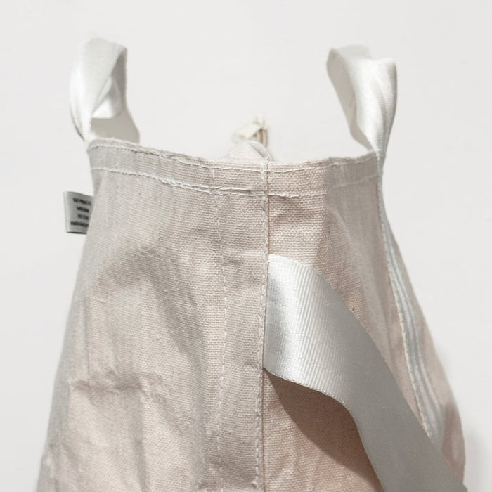 LAMINATED FABRIC x VINTAGE FABRIC BAG / 40 x 35