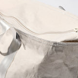 LAMINATED FABRIC x VINTAGE FABRIC BAG
 / 40 x 35