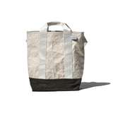 LAMINATED FABRIC x VINTAGE FABRIC BAG
 / 40 x 35