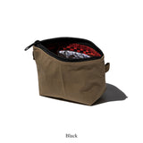 RUBBERIZED HOOD FABRIC x JACQUARD POUCH