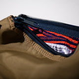 RUBBERIZED HOOD FABRIC x JACQUARD POUCH