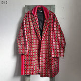 COLLARED COAT: TRUCK SEAT FABRIC