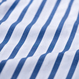 COTTON STRIPE SHIRT / V NECK