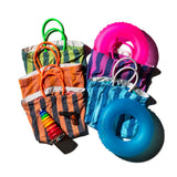 POOL BAG SINGLE COLOR LINING / Purple x Blue