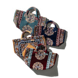 RUG FABRIC BAG / Blue