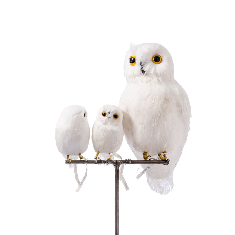 ARTIFICIAL BIRDS Owl White / Large