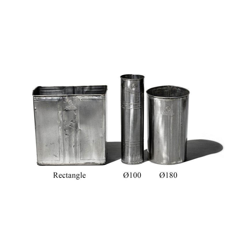 RECYCLE STEEL TRASH CAN / Rectangle