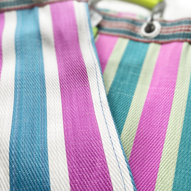 RECYCLED PLASTIC STRIPE BAG / Rectangle D26